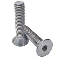 M10-1.5 X 16 mm Flat Socket Cap Screw, Coarse, DIN 7991, 18-8 (A2) Stainless